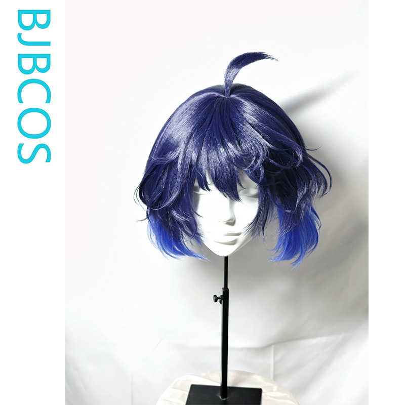 Anime Cosplay Blue Hair - [Wig Bergaya] Wig Cosplay Seele Vollerei,