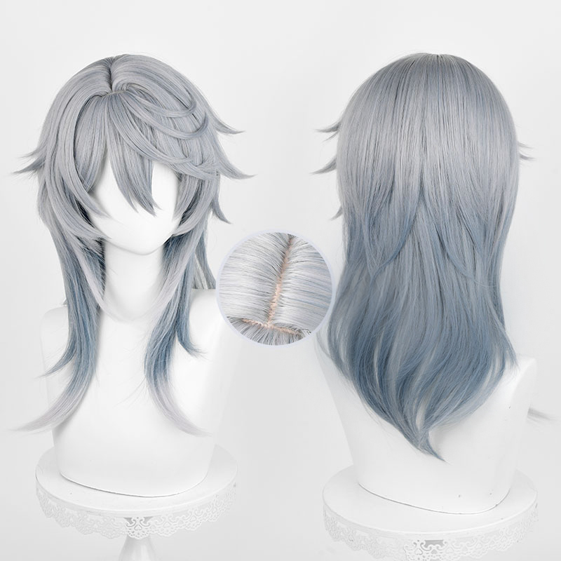 HSR minggu Wig Cosplay 52cm Wi - Anime Cosplay Blue Hair ulasan dan harga