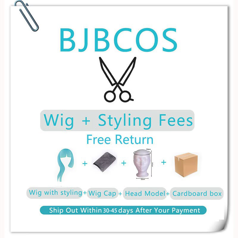 [Wig Bergaya] Wig Cosplay Mine - Anime Cosplay Blue Hair ulasan dan harga
