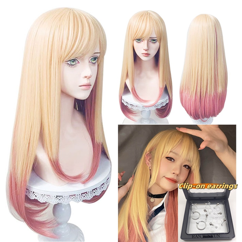 Wig Cosplay My Dress-Up Darlin - Kitagawa Anime Cosplay ulasan dan harga