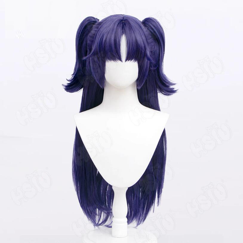 Hayase Yuka Wig Cosplay serat  - Anime Cosplay Blue Hair ulasan dan harga
