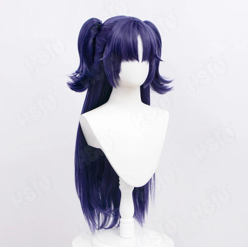 Hayase Yuka Wig Cosplay serat  - Anime Cosplay Blue Hair ulasan dan harga