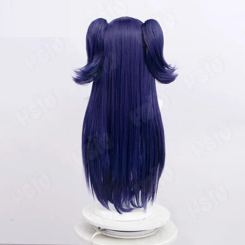 Hayase Yuka Wig Cosplay serat  - Anime Cosplay Blue Hair ulasan dan harga