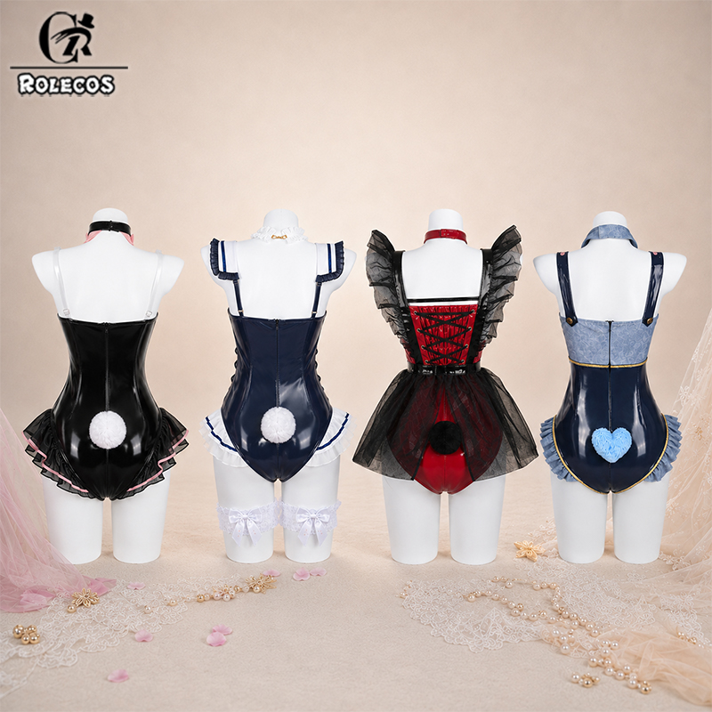 ROLECOS Kostum Cosplay Kelinci - Anime Cosplay Jumpsuit ulasan dan harga