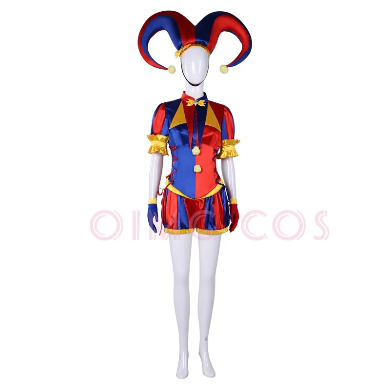 Kostum Cosplay Pomni dari The  - Anime Cosplay Jumpsuit ulasan dan harga